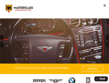 Tablet Screenshot of masterclassauto.com